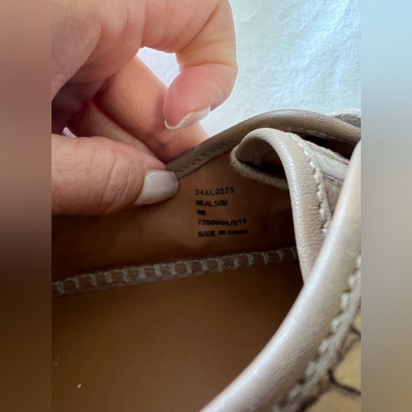 AERIN | Women’s SZ 9 | Nealson Snake Sneakers Taupe Espadrilles. - Picture 7 of 9